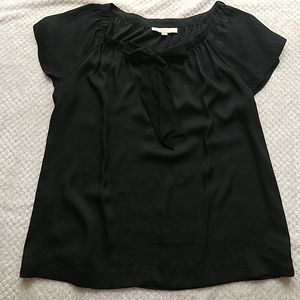 Loft chiffon pussy bow blouse